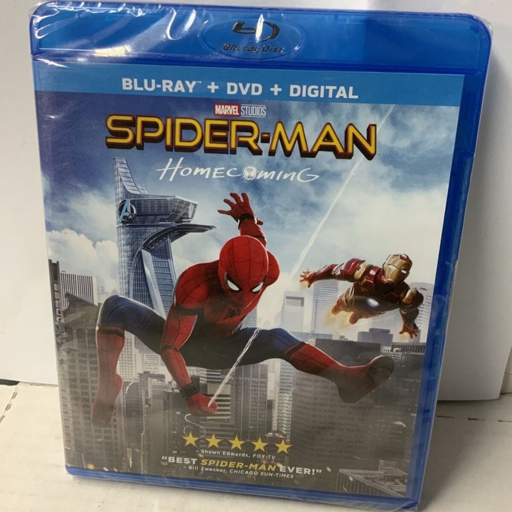 NEW‎ SPIDER-MAN HOMECOMING BLU-RAY+DVD+DIGITAL
